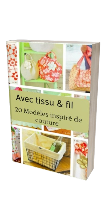 Avec du tissu et du fil  Plus de 20 modèles inspirés de quilting et de couture - CoutureA5euros